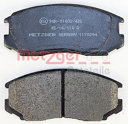 METZGER 1170294 Bremsbelagsatz, Scheibenbremse